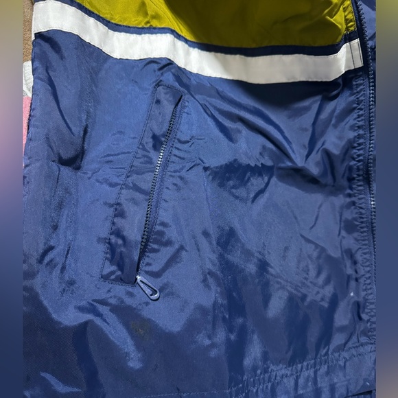 NIKE Vintage 90’s Windbreaker White Tag Full Zip Green Navy Blue Jacket Size M - Picture 12 of 15